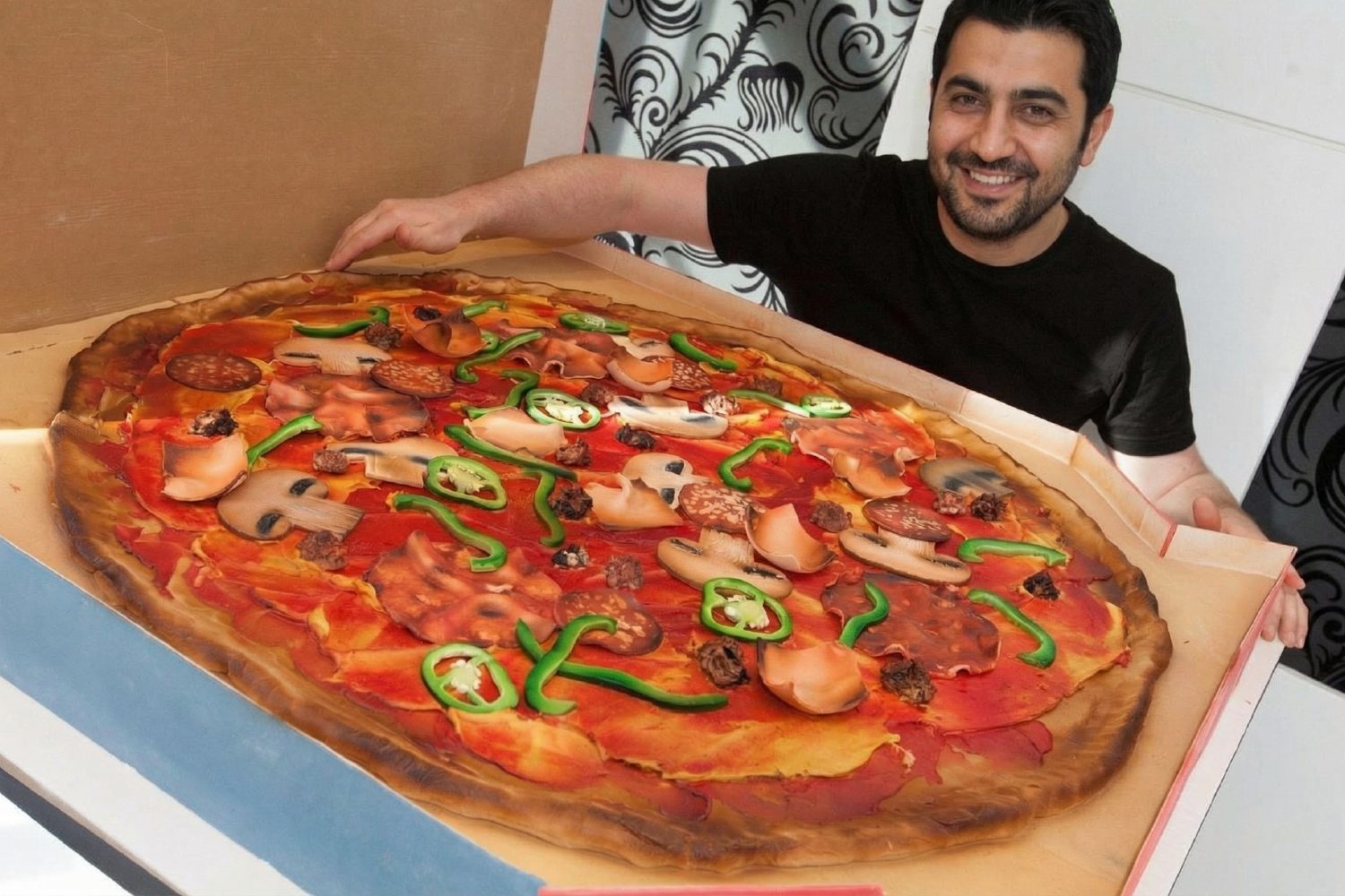 10 tane pizza geldi!