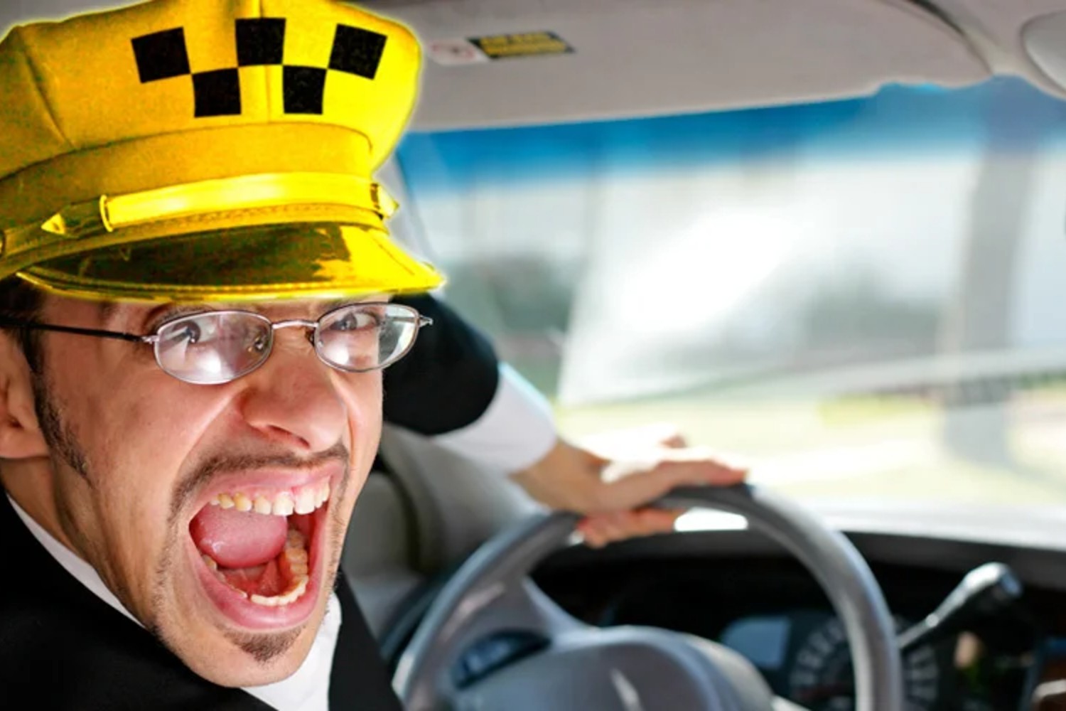 Таксист ждет